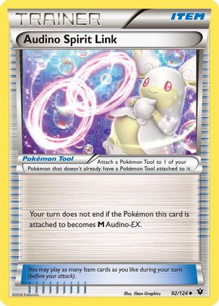 Audino Spirit Link (92/124) [XY: Fates Collide] Reverse Holofoil