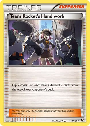 Team Rocket's Handiwork (112/124) [XY: Fates Collide] Reverse Holofoil