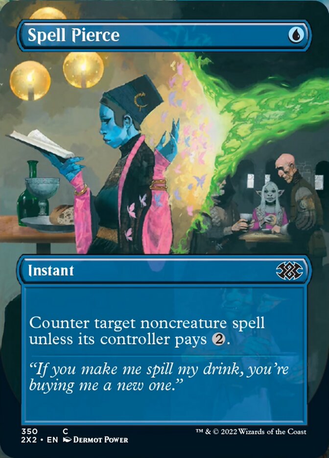 Spell Pierce (Borderless Alternate Art) [Double Masters 2022] Foil