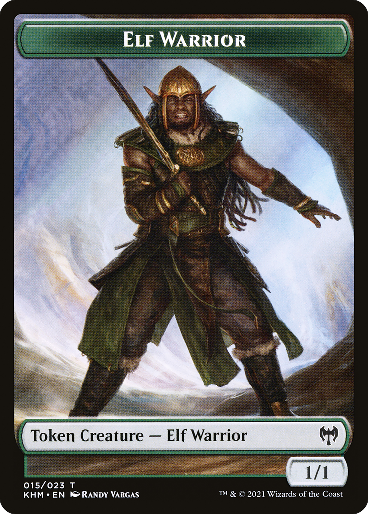 Elf Warrior  [Kaldheim Tokens] Foil