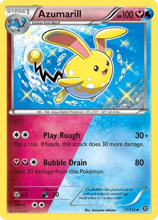 Azumarill (77/114) [XY: Steam Siege] Reverse Holofoil