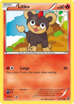 Litleo (22/114) [XY: Steam Siege] Reverse Holofoil