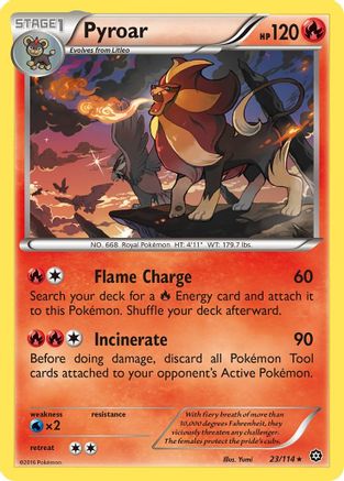 Pyroar (23/114) [XY: Steam Siege] Reverse Holofoil