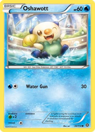 Oshawott (30/114) [XY: Steam Siege] Reverse Holofoil