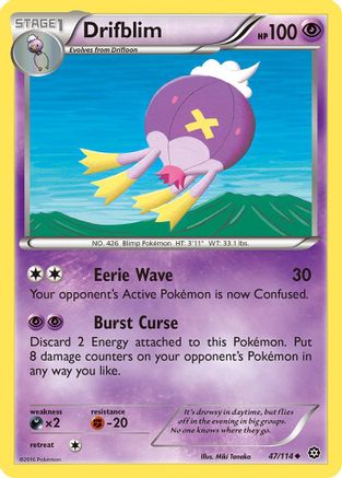 Drifblim (47/114) [XY: Steam Siege] Reverse Holofoil