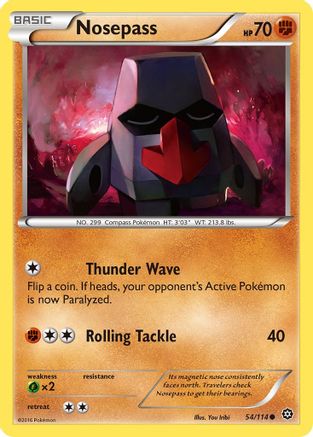 Nosepass (54/114) [XY: Steam Siege] Reverse Holofoil