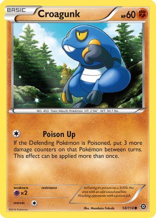 Croagunk (58/114) [XY: Steam Siege] Reverse Holofoil