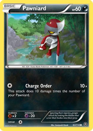 Pawniard (63/114) [XY: Steam Siege] Reverse Holofoil
