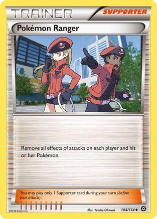 Pokemon Ranger (104/114) [XY: Steam Siege] Reverse Holofoil