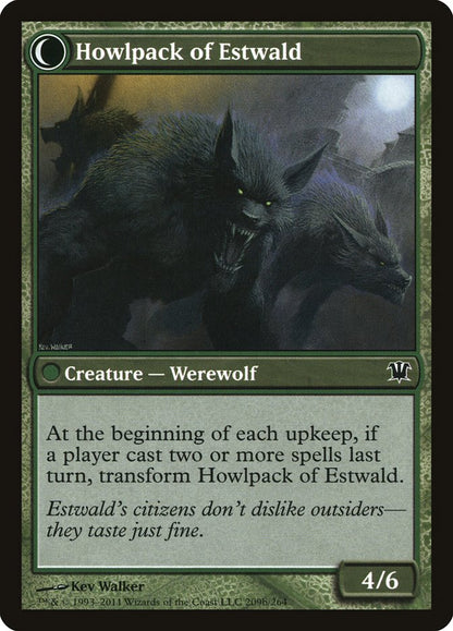 Villagers of Estwald // Howlpack of Estwald [Innistrad] Foil