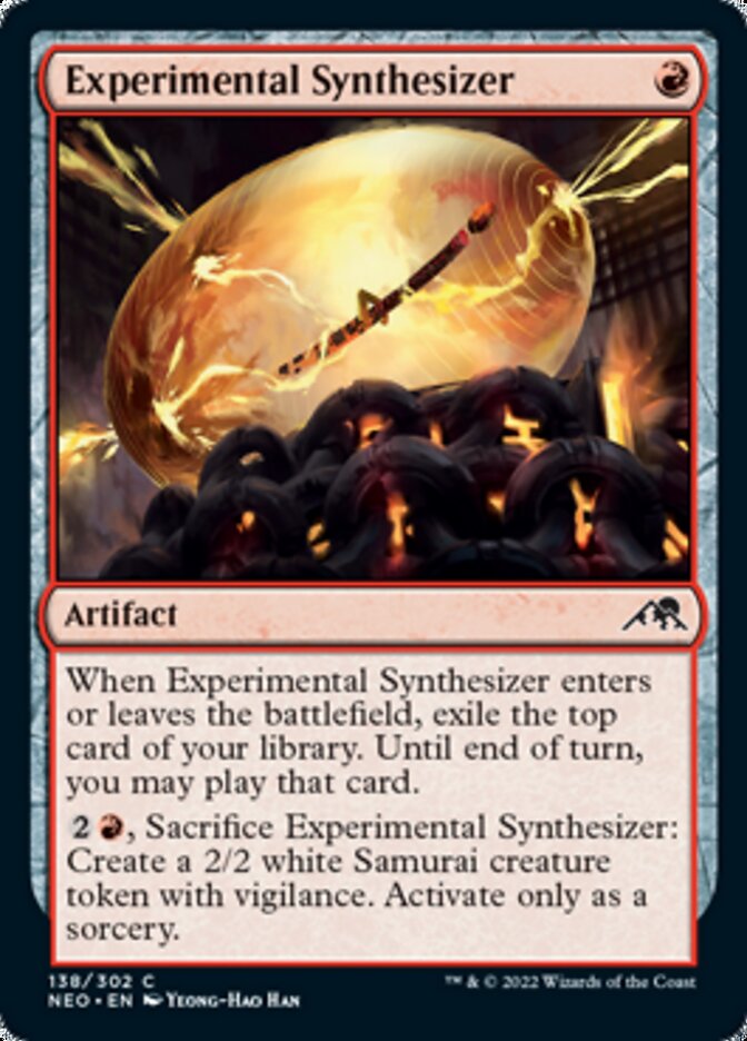 Experimental Synthesizer [Kamigawa: Neon Dynasty] Foil
