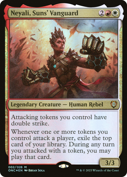 Neyali, Suns' Vanguard [Phyrexia: All Will Be One Commander] Foil