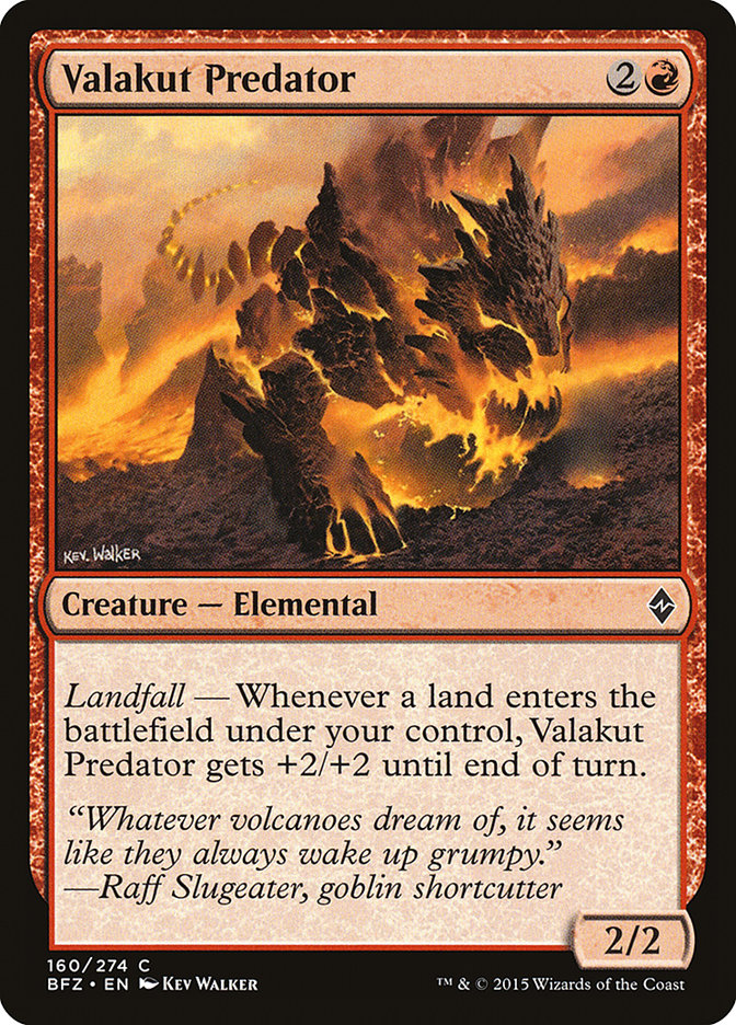 Valakut Predator [Battle for Zendikar] Foil