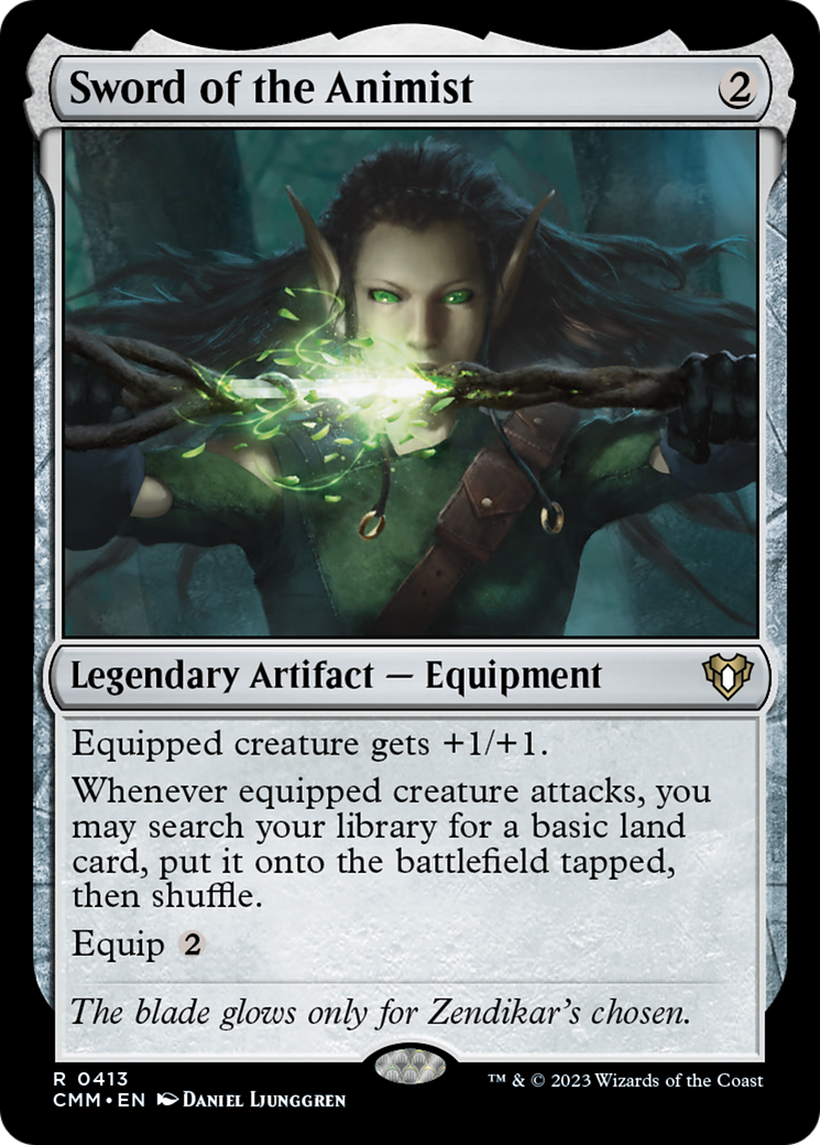 Sword of the Animist [Commander Masters] Foil