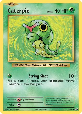 Caterpie (3/108) [XY: Evolutions] Reverse Holofoil