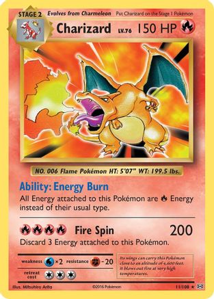 Charizard (11/108) [XY: Evolutions] Reverse Holofoil