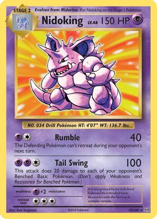 Nidoking (45/108) [XY: Evolutions] Reverse Holofoil