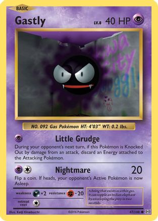 Gastly (47/108) [XY: Evolutions] Reverse Holofoil