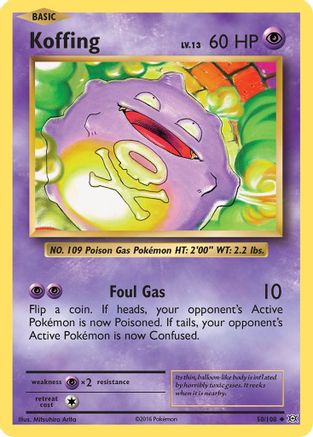 Koffing (50/108) [XY: Evolutions] Reverse Holofoil