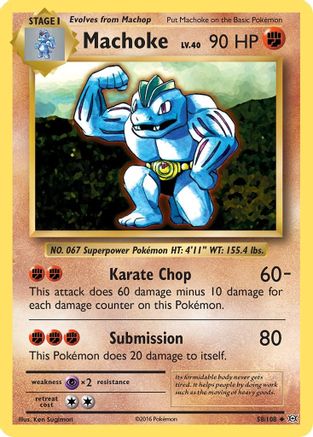Machoke (58/108) [XY: Evolutions] Reverse Holofoil
