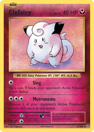 Clefairy (63/108) [XY: Evolutions] Reverse Holofoil