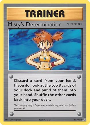 Misty's Determination (80/108) [XY: Evolutions] Reverse Holofoil
