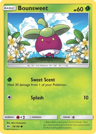 Bounsweet (18/149) [Sun & Moon: Base Set] Reverse Holofoil