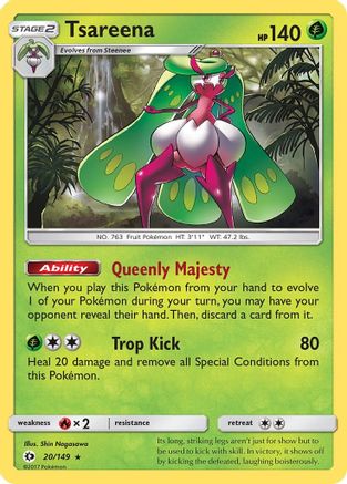 Tsareena (20/149) [Sun & Moon: Base Set] Reverse Holofoil