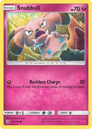 Snubbull (90/149) [Sun & Moon: Base Set] Reverse Holofoil