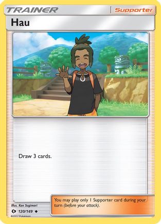 Hau (120/149) [Sun & Moon: Base Set] Reverse Holofoil