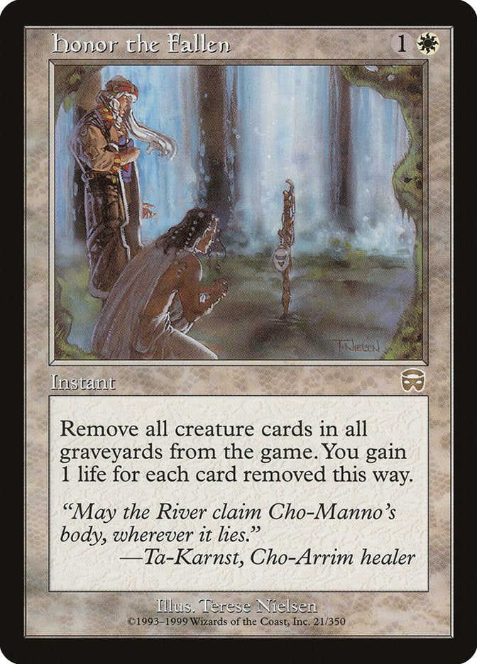 Honor the Fallen [Mercadian Masques] Foil