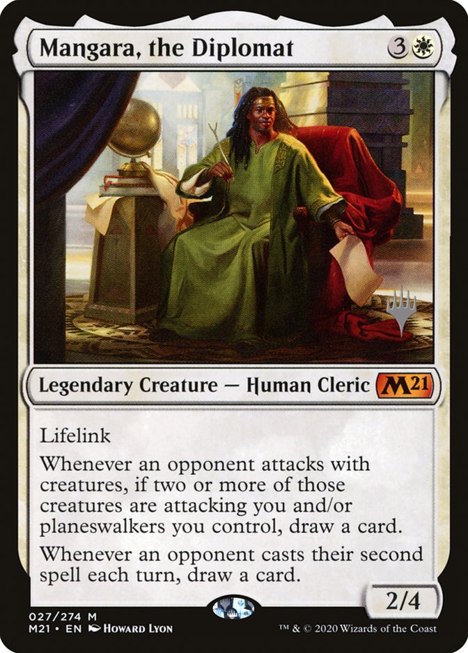 Mangara, the Diplomat (Promo Pack) [Core Set 2021 Promos] Foil