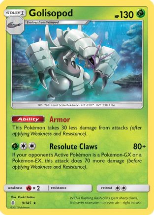 Golisopod (9/145) [Sun & Moon: Guardians Rising] Reverse Holofoil