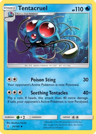 Tentacruel (24/145) [Sun & Moon: Guardians Rising] Reverse Holofoil