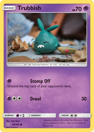 Trubbish (50/145) [Sun & Moon: Guardians Rising] Reverse Holofoil