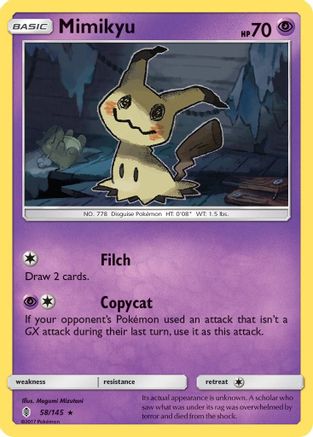 Mimikyu (58/145) [Sun & Moon: Guardians Rising] Reverse Holofoil