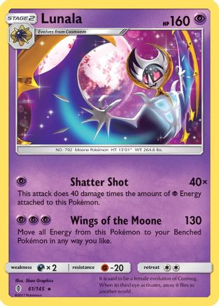 Lunala (61/145) [Sun & Moon: Guardians Rising] Reverse Holofoil