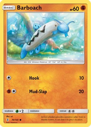 Barboach (70/145) [Sun & Moon: Guardians Rising] Reverse Holofoil