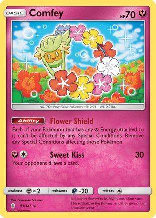 Comfey (93/145) [Sun & Moon: Guardians Rising] Reverse Holofoil