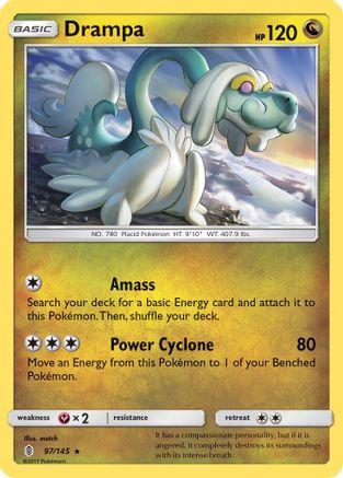 Drampa (97/145) [Sun & Moon: Guardians Rising] Reverse Holofoil