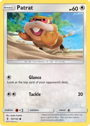 Patrat (107/145) [Sun & Moon: Guardians Rising] Reverse Holofoil