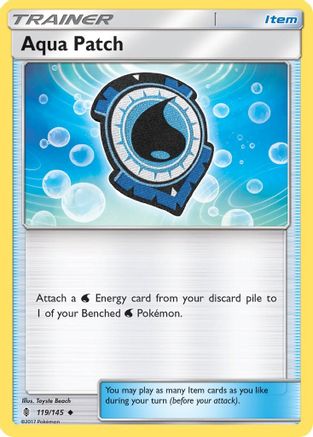 Aqua Patch (119/145) [Sun & Moon: Guardians Rising] Reverse Holofoil