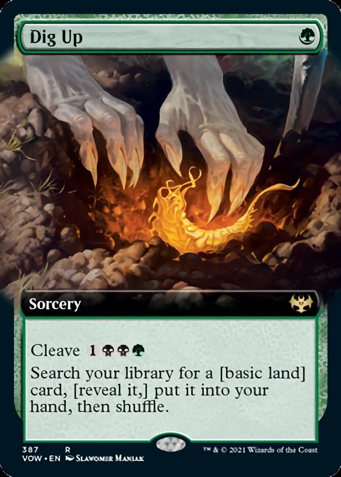 Dig Up (Extended Art) [Innistrad: Crimson Vow] Foil