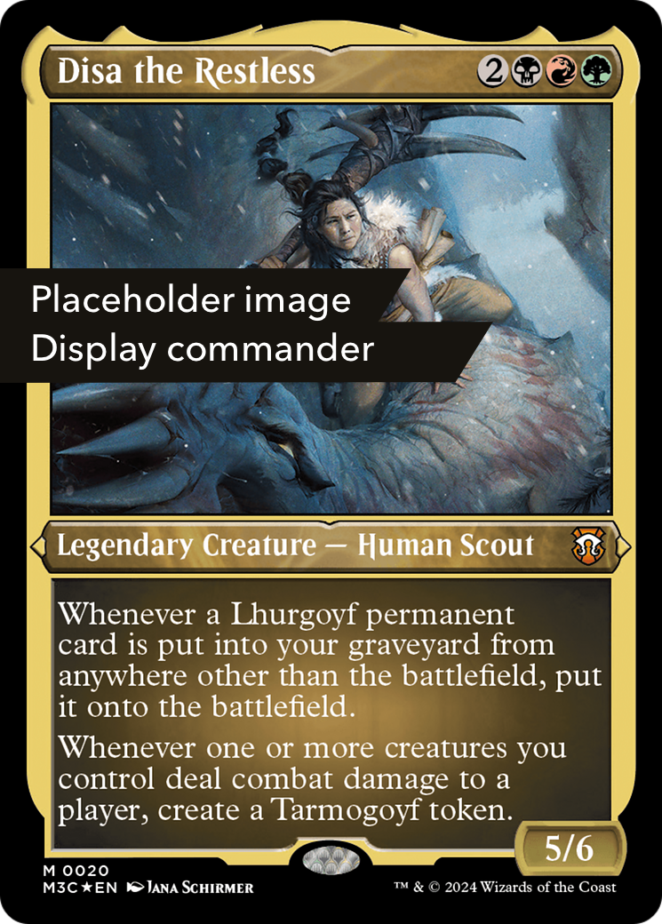 Disa the Restless (Display Commander) (Ripple Foil) - Thick Stock  [Modern Horizons 3 Commander]