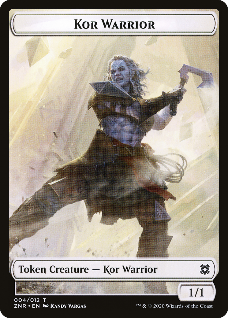 Kor Warrior  [Zendikar Rising Tokens] Foil