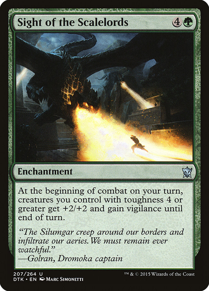Sight of the Scalelords [Dragons of Tarkir] Foil