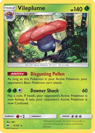 Vileplume (6/147) [Sun & Moon: Burning Shadows] Reverse Holofoil