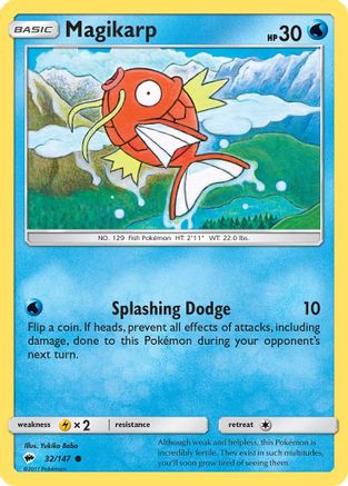 Magikarp (32/147) [Sun & Moon: Burning Shadows] Reverse Holofoil