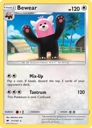 Bewear (111/147) [Sun & Moon: Burning Shadows] Reverse Holofoil