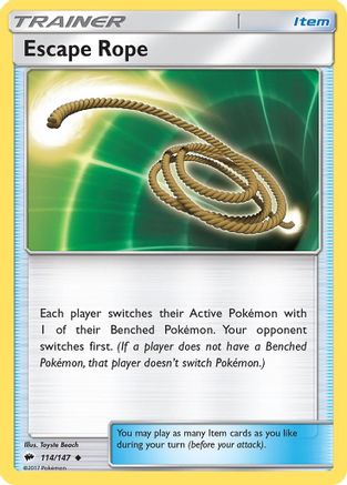 Escape Rope (114/147) [Sun & Moon: Burning Shadows] Reverse Holofoil
